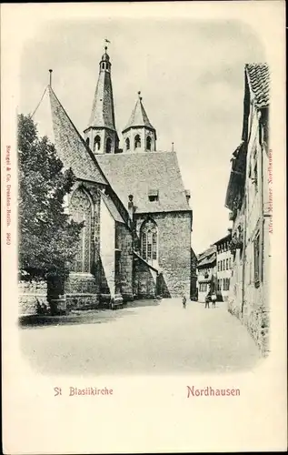 Ak Nordhausen am Harz, St. Blasiikirche