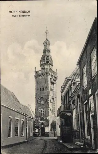 Ak Monnickendam Waterland Nordholland Niederlande, Oude Speeltoren