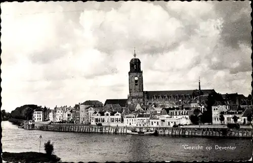 Ak Deventer Overijssel Niederlande, Blick auf den Ort