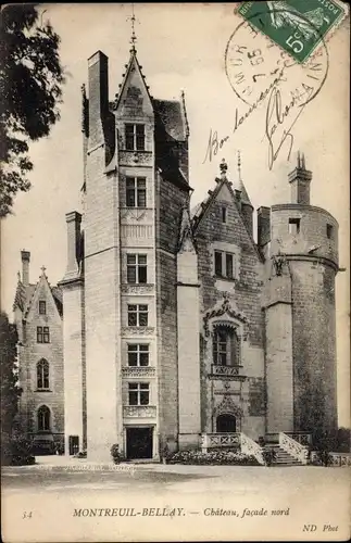 Ak Montreuil Bellay Maine et Loire, Le Chateau