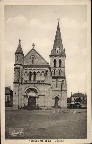 Ak Neuille Maine et Loire, L'Eglise