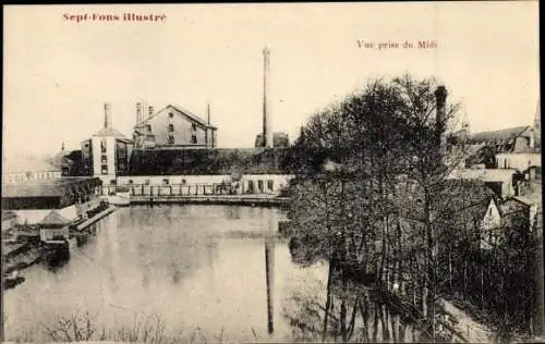 Ak Diou Allier, Sept Fons, Vue prise du Midi