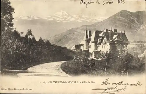 Ak Bagnères de Bigorre Hautes Pyrénées, Villa de Pins