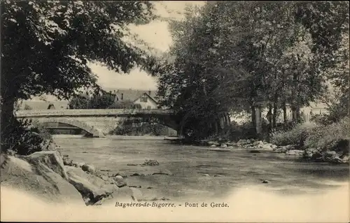 Ak Bagnères de Bigorre Hautes Pyrénées, Pont de Gerde