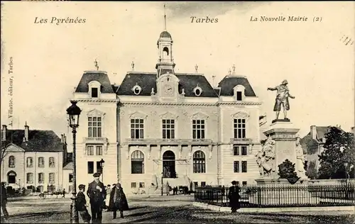 Ak Tarbes Hautes Pyrénées, La Nouvelle Mairie