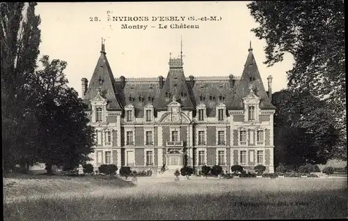 Ak Montry Seine et Marne, Le Chateau