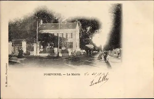 Ak Pomponne Seine et Marne, La Mairie