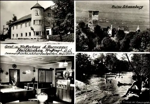 Ak Hartkirchen Oberösterreich, Gast- und Kaffeehaus A. Bernegger, Freibad