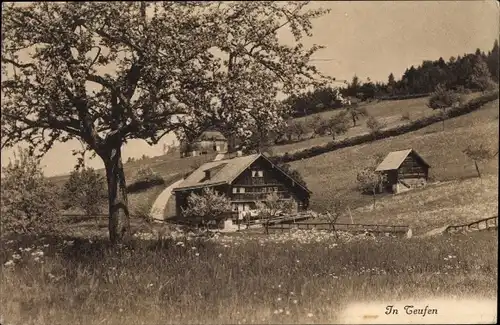 Ak Teufen Kanton Appenzell Ausserrhoden Schweiz, Gesamtansicht