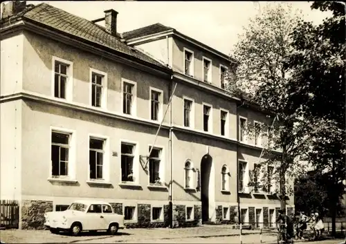 Ak Gornsdorf im Erzgebirge, Schule