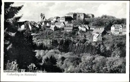 Ak Hachenburg im Westerwald, Blick auf den Ort