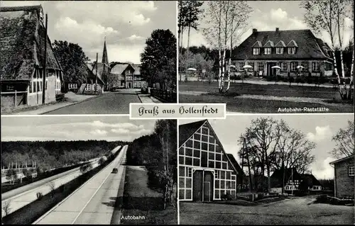 Ak Hollenstedt in Niedersachsen, Autobahn, Autobahn-Raststätte