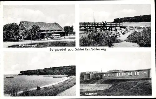 Ak Borgwedel an der Schlei, Jugendherberge, Kinderheim