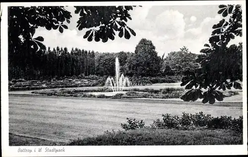 Ak Bottrop im Ruhrgebiet, Stadtpark, Brunnen