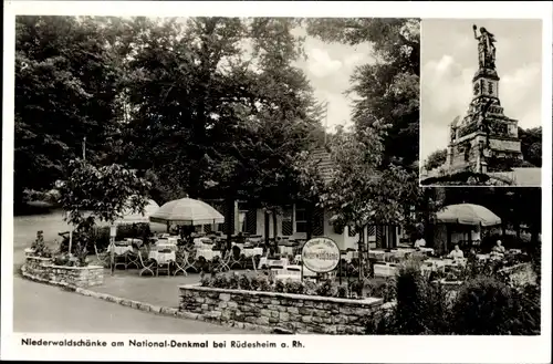 Ak Rüdesheim am Rhein, Niederwaldschänke am Nationaldenkmal