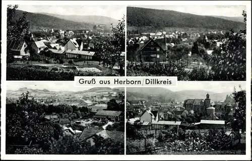 Ak Herborn in Hessen, Teilansichten