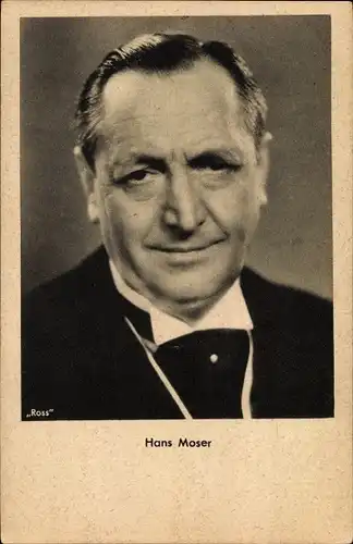 Ak Schauspieler Hans Moser, Portrait