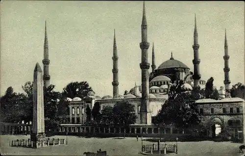 Ak Konstantinopel Istanbul Türkei, Mosquee Ahmet et l'Hippodrome