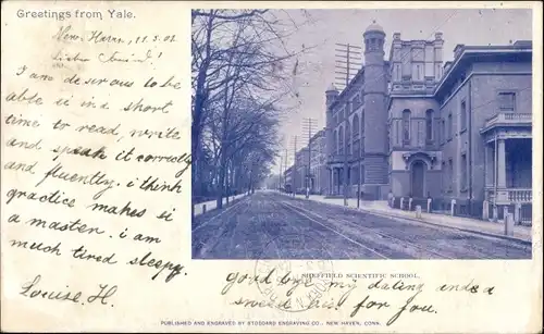 Ak New Haven Connecticut USA, Sheffield Scientific School, Yale College
