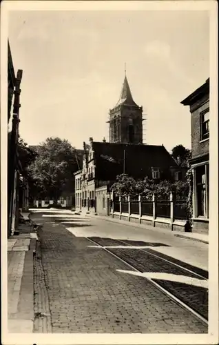 Ak Monnickendam Waterland Nordholland Niederlande, Zarken met Groote Kerk