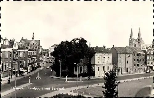 Ak Deventer Overijssel Niederlande, Zandpoort met Bergkerk