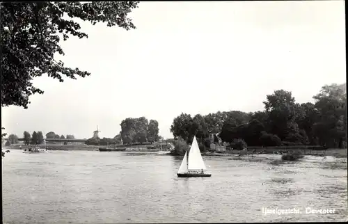 Ak Deventer Overijssel Niederlande, Ijsselgezicht, Segelboot