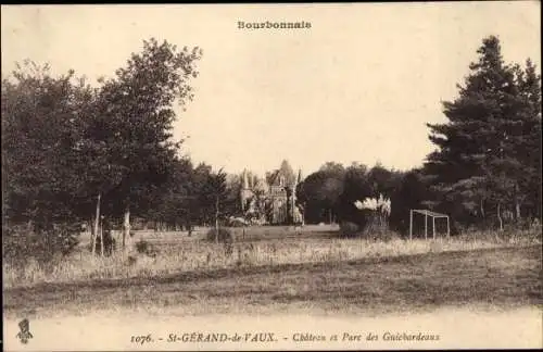 Ak Saint Gérand de Vaux Allier, Chateau et Parc des Guichardeaux