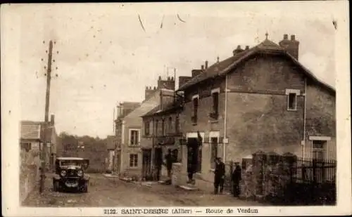 Ak Saint Désiré Allier, Route de Vesdun