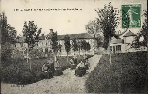 Ak Mary sur Marne Seine et Marne, Fondation Borniche