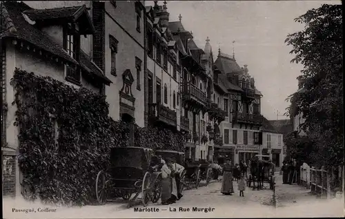 Ak Marlotte Seine et Marne, La Rue Murger