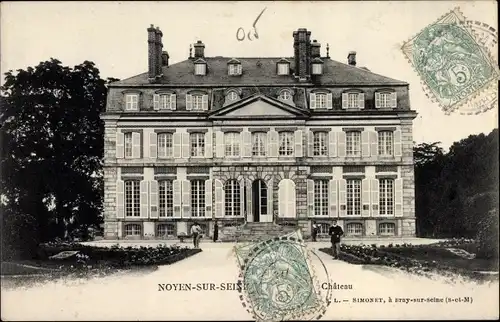 Ak Noyen sur Seine Seine-et-Marne, Le Chateau