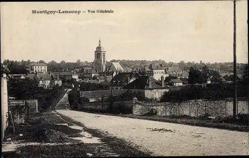 Ak Montigny Lencoup Seine et Marne, Vue Generale