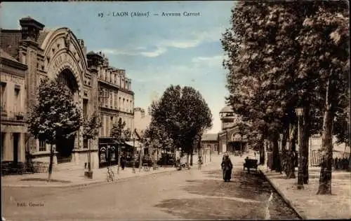Ak Laon Aisne, Avenue Carnot