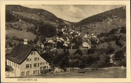 Ak Langenbruck Kanton Basel Land, Blick auf den Ort