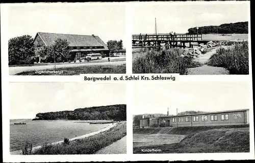 Ak Borgwedel an der Schlei, Jugendherberge, Kinderheim