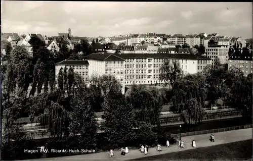 Ak Hagen Westfalen, Blick auf Ricarda Huch Schule