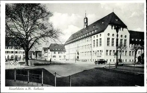 Ak Rüsselsheim am Main Hessen, Rathaus