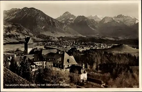 Ak Wasach Oberstdorf, Blick zum Sanatorium