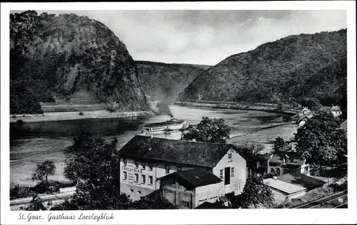 Ak Sankt Goar am Rhein, Gasthof Loreleyblick, Bes. Josef Gärtner