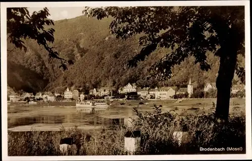 Ak Brodenbach an der Mosel, Teilansicht