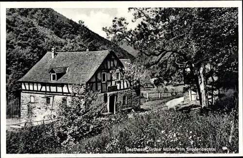 Ak Brodenbach an der Terrassenmosel, Gasthaus Grüne Mühle, Bes. Jos. Karbach
