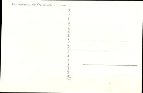 Ak Weilmünster im Taunus Hessen, Gesamtansicht