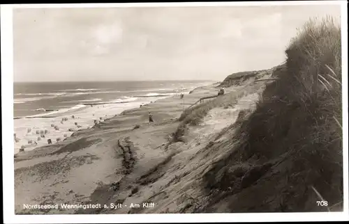 Ak Wenningstedt Braderup auf Sylt, Am Kliff
