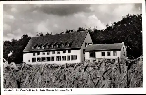 Ak Oesede Georgsmarienhütte in Niedersachsen, Kath. Landvolkhochschule, Feld