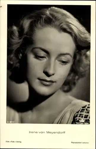 Ak Schauspielerin Irene von Meyendorff, Portrait