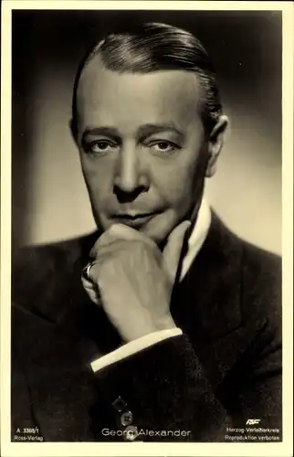 Ak Schauspieler Georg Alexander, Portrait, Ross 3368/1