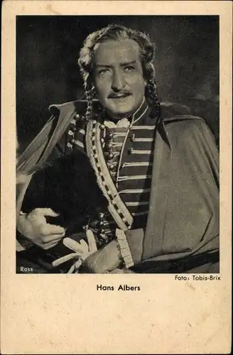 Ak Schauspieler Hans Albers, Uniform, Portrait