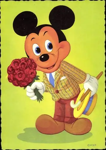 Künstler Ak Micky Maus, Walt Disney