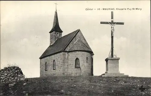 Ak Mauriac Cantal, Chapelle Puy Saint Mary