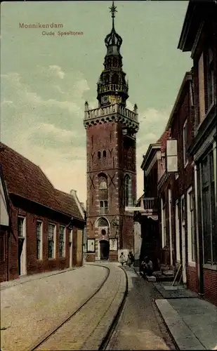 Ak Monnickendam Waterland Nordholland Niederlande, Oude Speeltoren